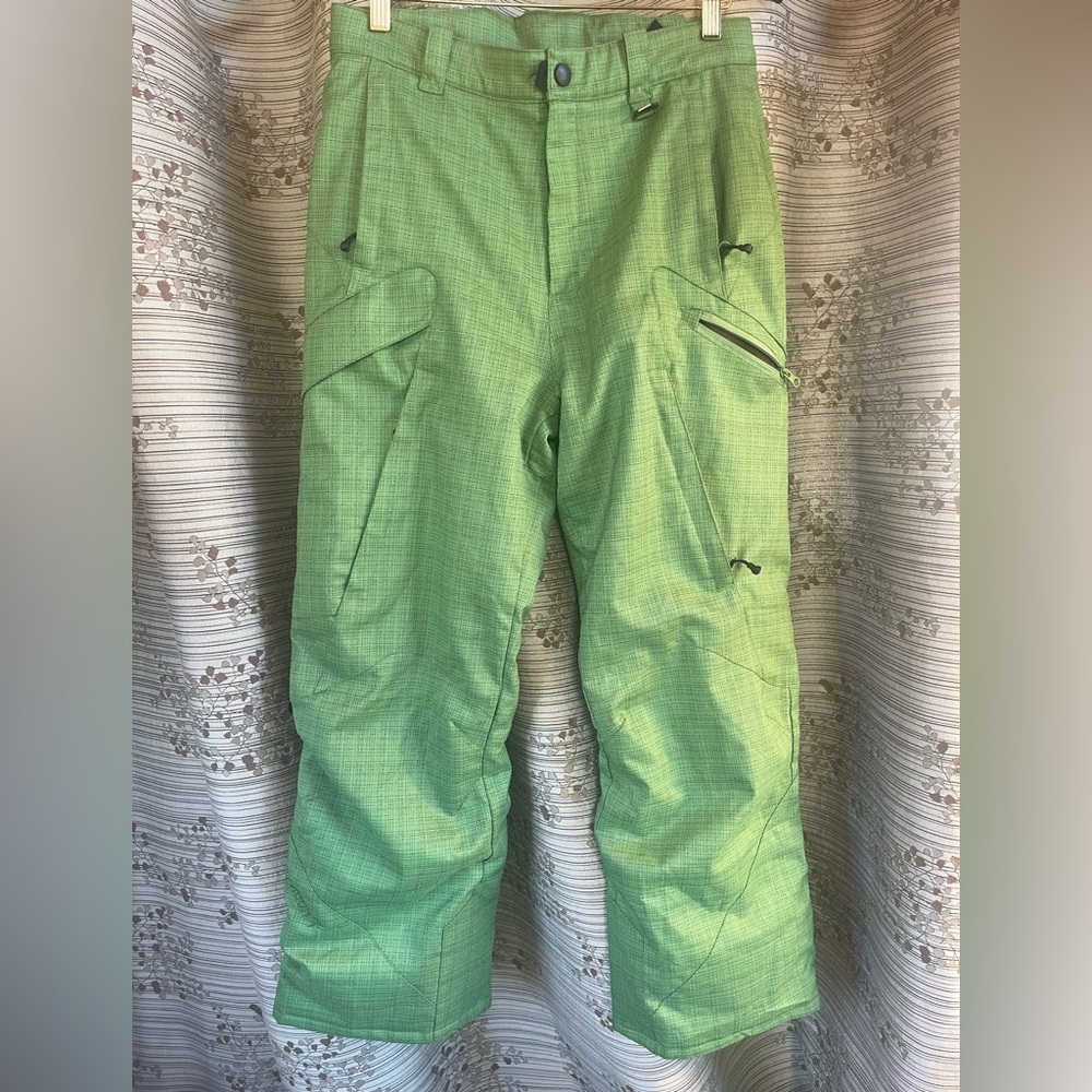 Green Snowboarding Pants boys Large
